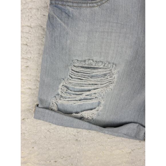 Forever 21 Distressed Boyfriend Shorts | Size 25 | Light Wash Denim NWT - Picture 7 of 8